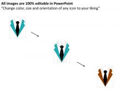 Business man for deals and success flat powerpoint design