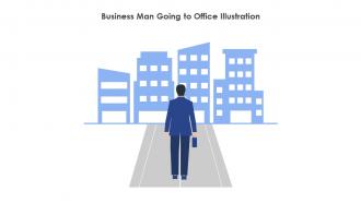 Business Man Going To Office Illustration