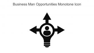 Business Man Opportunities Monotone Icon In Powerpoint Pptx Png And Editable Eps Format