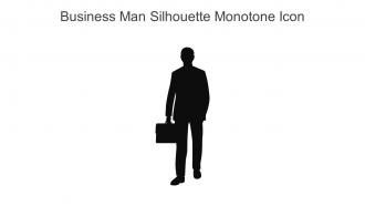Business Man Silhouette Monotone Icon In Powerpoint Pptx Png And Editable Eps Format
