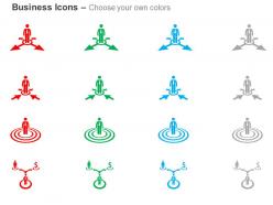 Business man target selection chart ppt icons graphics