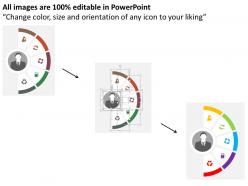 28320908 style circular semi 5 piece powerpoint presentation diagram infographic slide