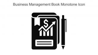 Business Management Book Monotone Icon In Powerpoint Pptx Png And Editable Eps Format