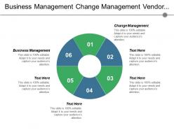 Business management change management vendor management financial markets cpb