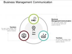 Business management communication ppt powerpoint presentation show master slide cpb