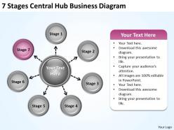 Business management consultant hub diagram powerpoint templates ppt backgrounds for slides 0523