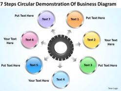 Business Management Consultants Circular Demonstration Of Diagram Powerpoint Templates 0523