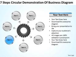 Business management consultants circular demonstration of diagram powerpoint templates 0523
