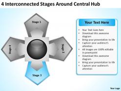 Business management consulting around central hub powerpoint templates ppt backgrounds for slides 0523