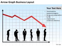 Business management consulting arrow graph layout powerpoint templates ppt backgrounds for slides