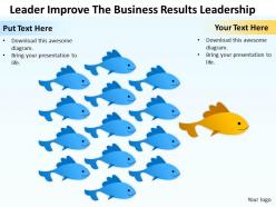 Business management consulting leader improve the results leadership powerpoint slides 0528