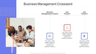 Business Management Crossword In Powerpoint And Google Slides Cpb