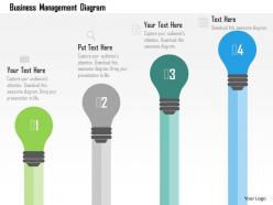 Business management diagram flat powerpoint design
