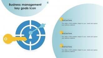 Business Management Key Goals Icon
