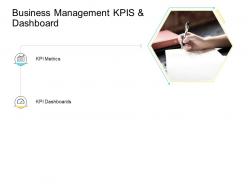 Business Management KPIS And Dashboard Company Management Ppt Themes