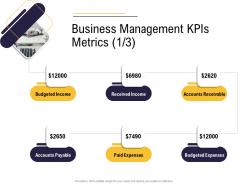 Business management kpis metrics paid business process analysis