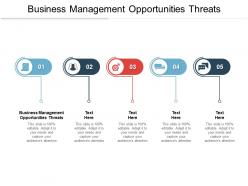 Business management opportunities threats ppt powerpoint presentation styles cpb