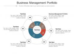 Business management portfolio ppt powerpoint presentation layouts inspiration cpb