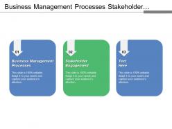 Business management processes stakeholder engagement project planning process modelling cpb