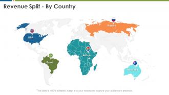 Business management revenue split by country ppt gallery background