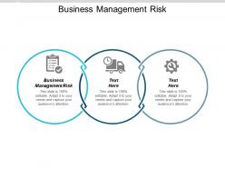 Business management risk ppt powerpoint presentation gallery topics cpb