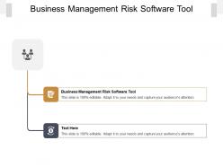 Business management risk software tool ppt powerpoint show slideshow cpb