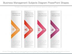 Business Management Subjects Diagram Powerpoint Shapes