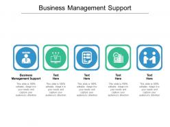 Business management support ppt powerpoint presentation ideas guide cpb