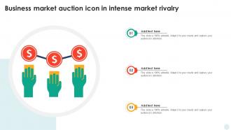 Business Market Auction Icon In Intense Market Rivalry