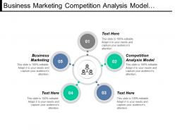 Business marketing competition analysis model competitive analysis outline cpb