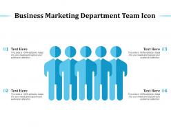 Business marketing department team icon