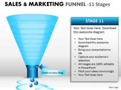43884265 style layered funnel 11 piece powerpoint presentation diagram infographic slide