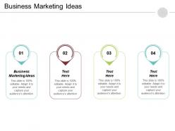 Business marketing ideas ppt powerpoint presentation file graphics cpb