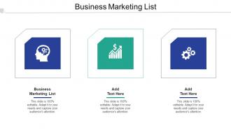Business Marketing List Ppt Powerpoint Presentation Ideas Inspiration Cpb