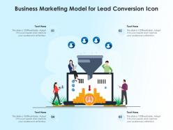 Business marketing model for lead conversion icon