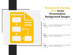 Business marketing plan icons presentation background images