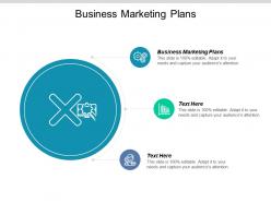 Business marketing plans ppt powerpoint presentation gallery brochure cpb