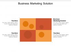 Business marketing solution ppt powerpoint presentation infographic template example 2015 cpb
