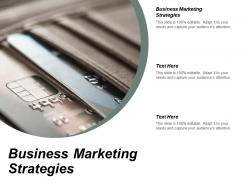 Business marketing strategies ppt powerpoint presentation ideas graphics design cpb