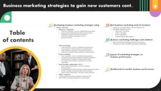 Business Marketing Strategies To Gain New Customers Powerpoint Presentation Slides MKT CD V Images Ideas
