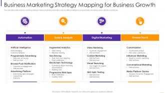 Business marketing strategy mapping for business growth