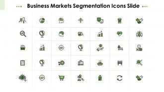 Business markets segmentation icons slide ppt diagrams