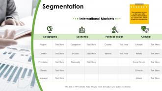 Business markets segmentation segmentation geographic ppt diagrams