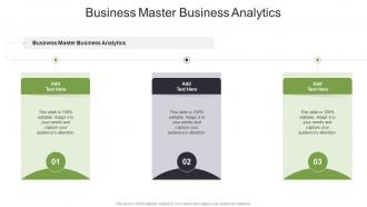 Business Master Business Analytics In Powerpoint And Google Slides Cpb