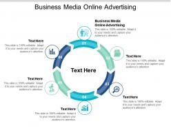 Business media online advertising ppt powerpoint presentation slides visual aids cpb