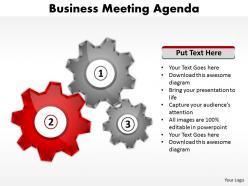 Business meeting agenda