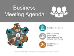 Business meeting agenda ppt inspiration