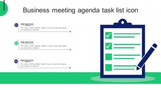 Business Meeting Agenda Task List Icon
