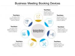 Business meeting booking devices ppt powerpoint presentation professional clipart images cpb