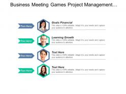 Business meeting games project management tools executive assistants cpb